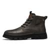 Autumn Men's Boots Are Comfortable High-top Martin Boots, New Retro Style, Heightened Platform-soled Motorcycle Toe Boots