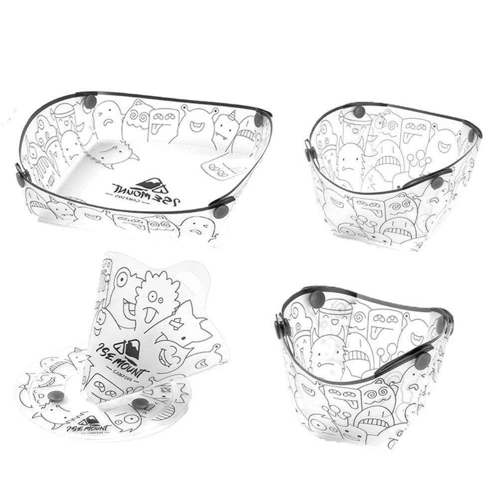 Ultralight Portable Foldable Camping Tableware Outdoor Folding Bowl Plate Cup Filter Travel Chopping Food-Grade Tableware