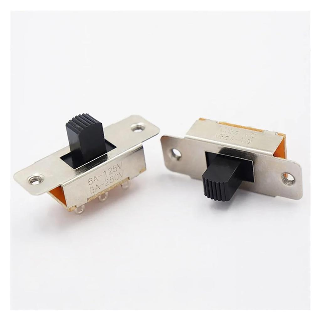 10 PCS Switch 3 Position 2P3T PCB Panel Slide Switch Panel Mount Vertical Slide Switch 6 Pin High Current 3A 250V Toggle Switch