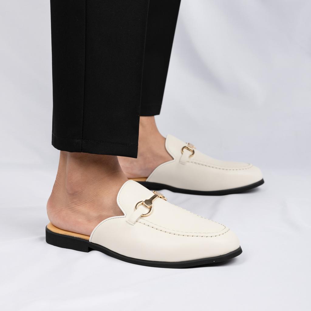 Fashion Leather Men Mules Shoes Men All-match Slippers Retro Soft Anti Slip Casual Shoes for Men 2025 New Original Designer Summer Flats