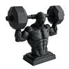Figurka svalovce 3D tisk, matná černá, realistický model svalové postavy pro vzpírání se stabilní základnou, dekorace do posilovny pro muže, dárek pro fitness