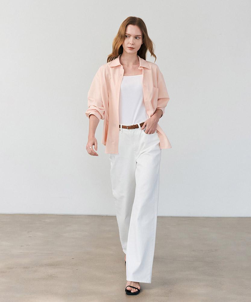 AAU Classic Cotton Denim Pants_Off-White
