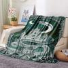 1PC Magic Academy Print FlAannel Blanket, High Quality Comfortable for All Seasons, Home Decor, Warmth and Comfort