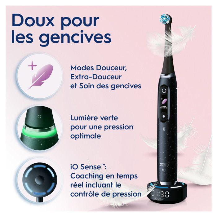 Brosse à Dents Électrique - Oral-B - iO Series 10 - Connectée Bluetooth - Charge Rapide - 6 Modes de Brossage