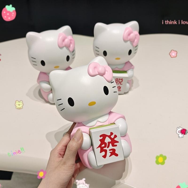 Hello Kitty Money Storage Box Anime Kuromi Piggy Bank Saving Money Case My Melody Cartoon Plastic Storage Box Birthday Gifts