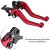 Tbest Front Brake Lever,Motorcycle Brake and Clutch Lever Kit,1 Pair of CNC Motorcycle Clutch Drum Brake Lever Handle Universal for GY6,Fit for CG125