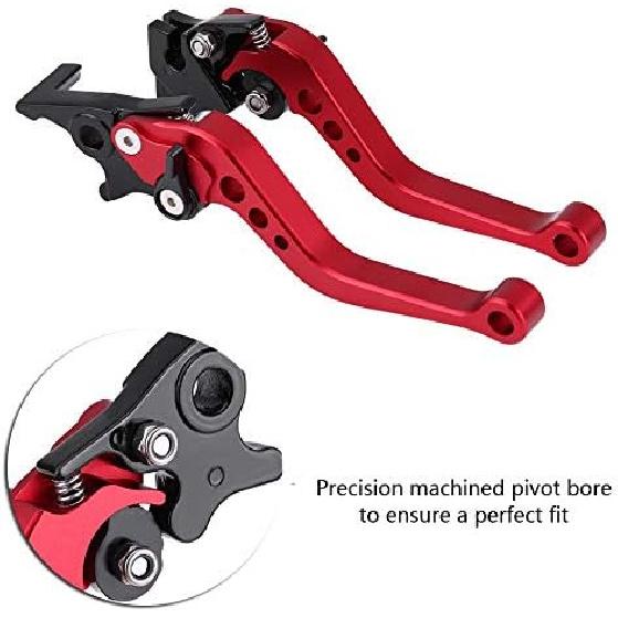 Tbest Front Brake Lever,Motorcycle Brake and Clutch Lever Kit,1 Pair of CNC Motorcycle Clutch Drum Brake Lever Handle Universal for GY6,Fit for CG125