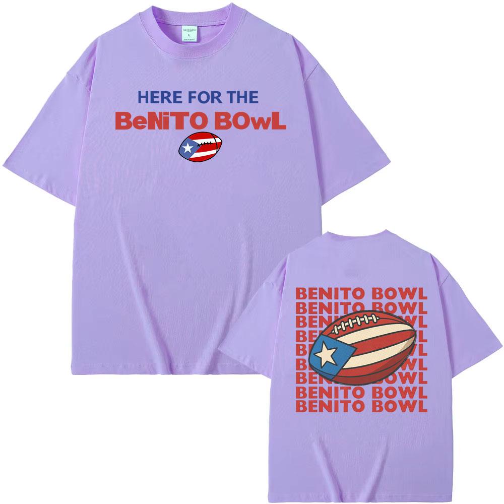 Benito Bowl Super Bowl LX Halftime Show T Shirt Bad Bunny Super Bowl Style 2026 Tour T-shirt Men Women Oversized Hot Sale Tshirt