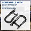 Front Tow Hooks Ring Compatible with 2007-2019 Chevy Silverado GMC Sierra 1500 Front Lower Bumper Trailer Ring Replace 84072463 Black 2Pcs