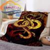 Chinese Dragon or Divine  Fluffy Blanket Flannel Warmth Soft Plush Sofa Throw Dragon Eye Square  Blanket Tourist