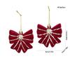 2PCS Red&white Christmas Hanging Decoration Plastic Santa Clause Christmas Tree Ornament Festival Party Supplies Xmas Baubles