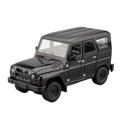 1/18 UAZ Hunter SUV Alloy Model Car Toy Diecasts Casting Pull Back Sound and Light Car Toys for Children Vehicle