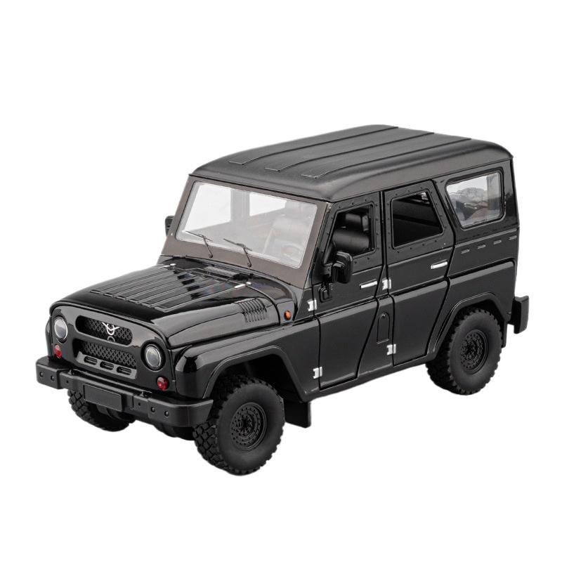 1/18 UAZ Hunter SUV Alloy Model Car Toy Diecasts Casting Pull Back Sound and Light Car Toys for Children Vehicle