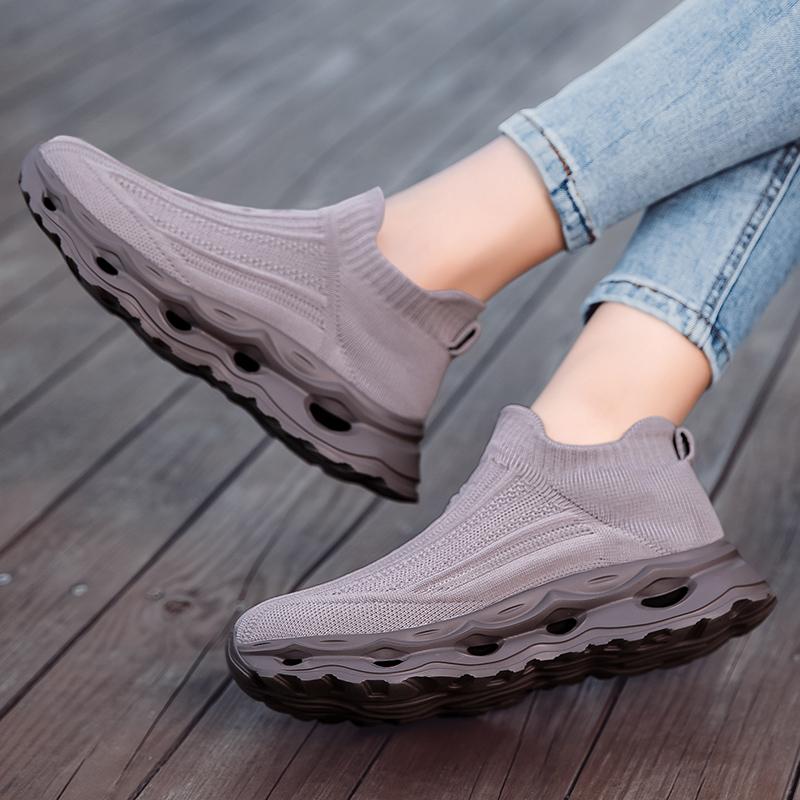 Fashion Summer Mesh Sports Men Breathable Platform Outdoor Jogging Soft Sole Comfortable Training Couple Casual Walking Shoes Large Size