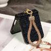 Luxury Shiny Faux Diamond Rhinestone Glitter Lanyard Phone Case For Samsung Galaxy Z Flip7 FE Flip 8 6 5 4 3 Hard 3-Piece Cover