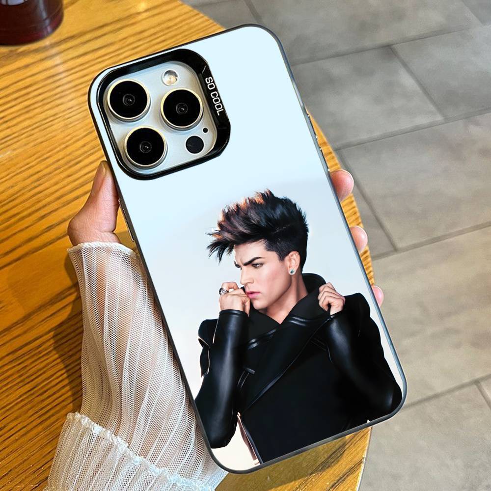 

A-Адам Сингер L-Ламберт Чехол для телефона для iPhone 16 17 15 14 12 13 Pro Max Черный Конфетный Матовый Ударопрочный Чехол iPhone14ProMax