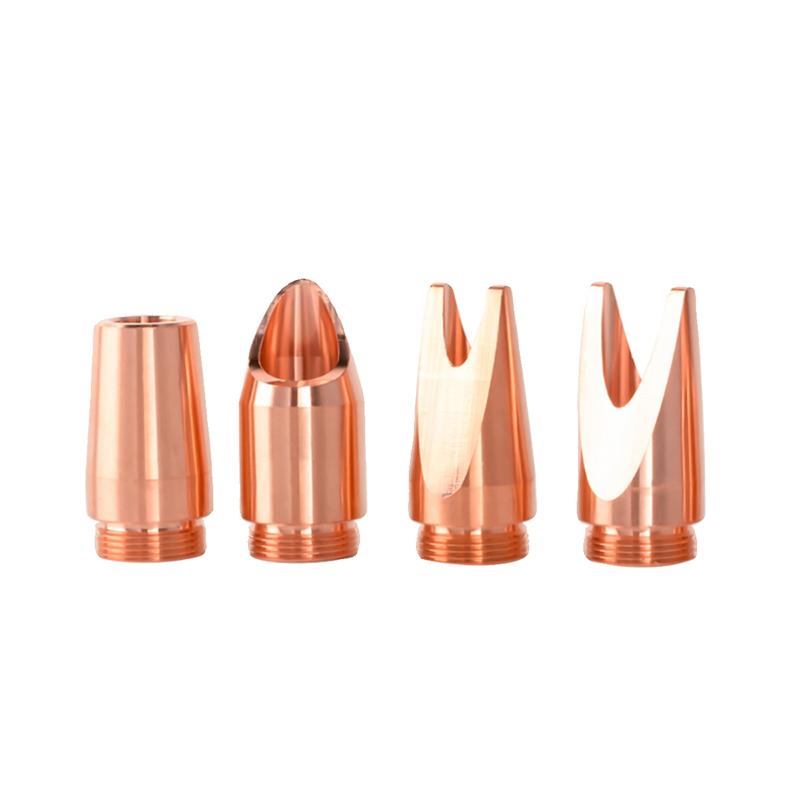 DMK Copper Laser Welding Nozzles H32 M13.5 Wire Feeding Graduated Type for Industrial Welding Machines