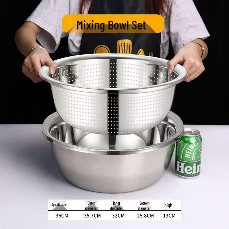 Yuzhuxun 304 Stainless Steel Round Drain Basin Set