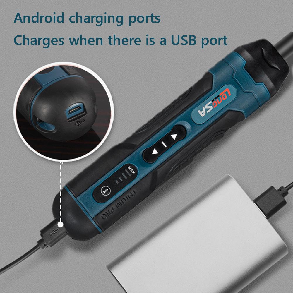 Cordless Electric Screwdriver Rechargeable 1300mah Lithium Battery Mini Drill 3.6V Power Tool Set Household Maintenance Repair