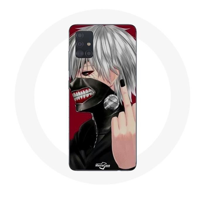 Coque - Maniacase - Samsung Galaxy A51 5G - Tokyo Ghoul Kaneki Ken - Souple - Noir