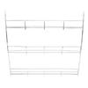 Wall Mounted Seasoning Rack Iron Seasoning Jar Organizer Wall Mounted Storage Shelf for Kitchen Cabinet Pantry Door