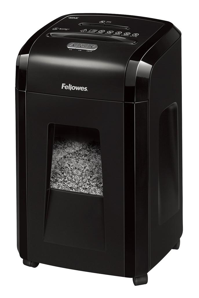 Fellows Shredder for Home Micro Ideell for behandling av konfidensiell lang 30 minutters kontinuerlig bruk Svart bruk, elektrisk, 8-arks makuleringsmaskin, kuttet,