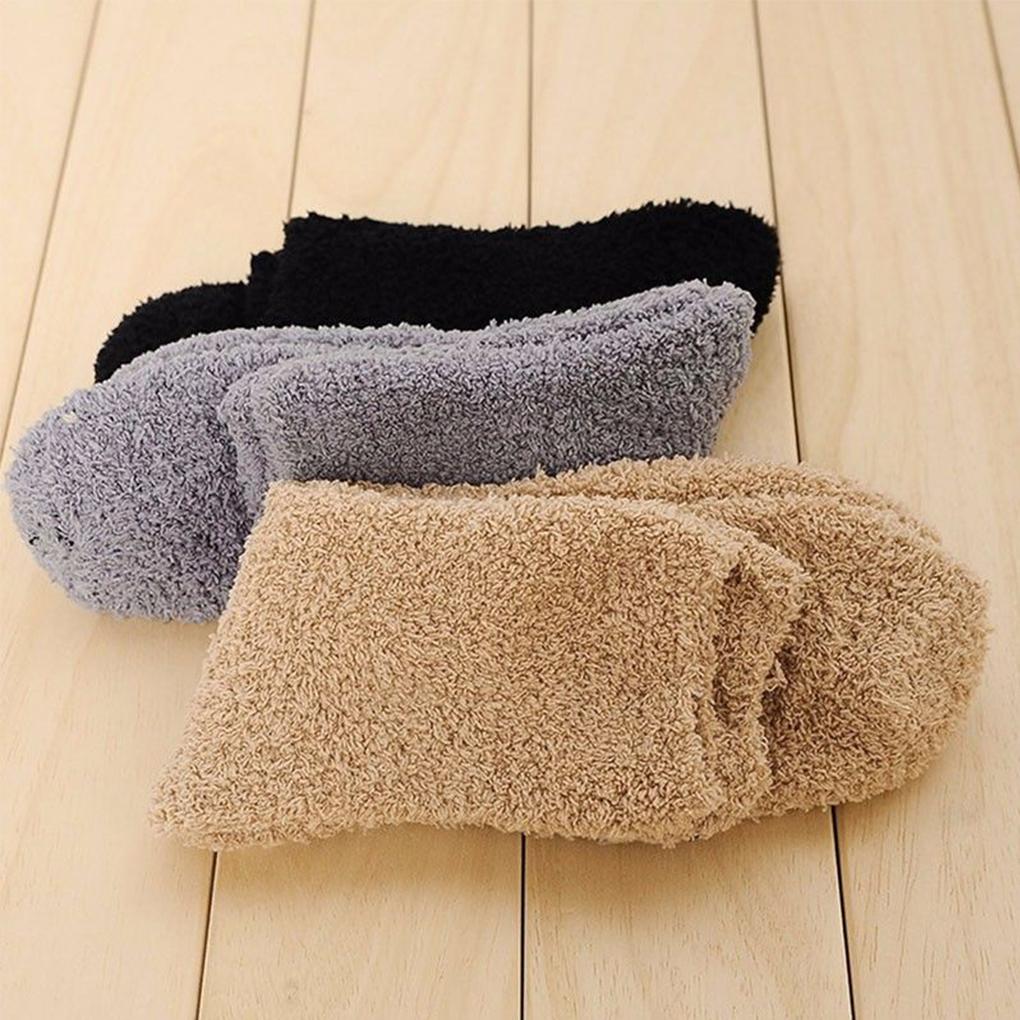 Extrem gemütliche Kaschmirsocken für Herren und Damen, für den Winter, warm, für Schlaf, Bett, Boden, Zuhause, flauschig