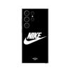Case for Samsung Galaxy S24 Ultra White Nike Logo Black Front