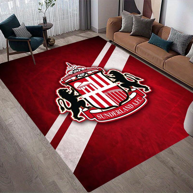 Sunderland Flannel Pattern Square Carpet,Area Rug,Carpet Rug for Living Room Bedroom Sofa Playroom Decor,Non-slip Floor Mat