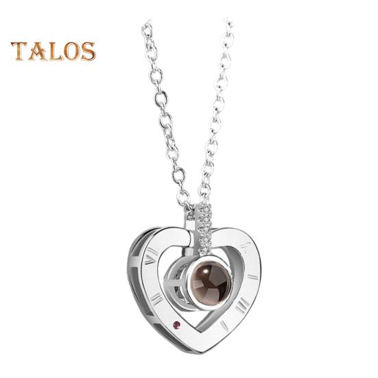 Bildehalskjede Personlig Fotoprojeksjonshalskjede Minnesmerke Valentinsdag Bursdagsgaver til Kone Kjæreste