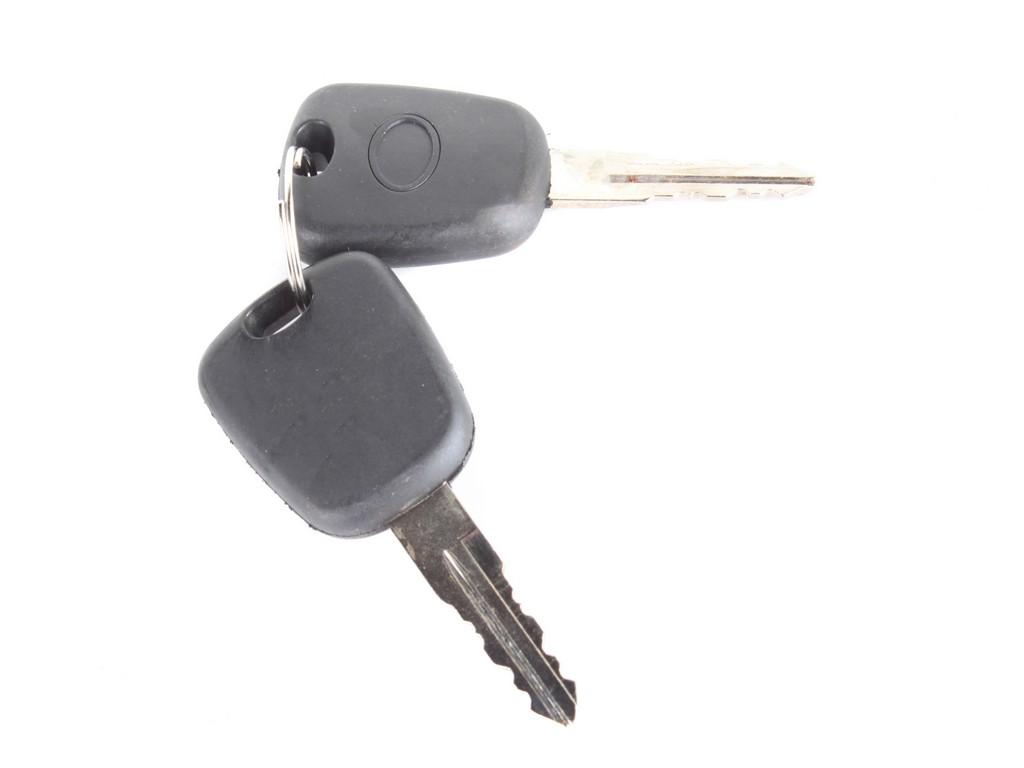 Door Lock Insert with 2 Keys - 1 Insert - Yellow Plastic Passenger Side