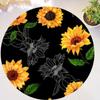 Chic You Are My Sunshine Sunflower Round Rug Living Room Bedroom Modern Floral Rug Floor Mat Chair Home