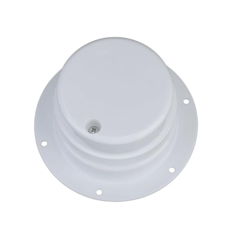 Plastic Marine Vent Cover Kit with Predrilled Flanges, Mesh Screens and Sealant for Recreational Vehicle or Boat Openings
