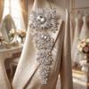 Large Size Crystal Rhinestone Brooches Crystal Rhinestones Large Size Brooches  Wedding Bouquets