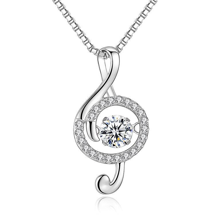 925 Silver Necklace Pendant Dolphin AAA Zircon For Women Fashion Clavicle Chain Necklaces Wedding Party Jewelry Gift