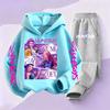 Kinder Hoodie Sets Kpop Dämonenjäger Saja Jungen Pullover Mädchen Jungen Sweatshirts Anime Trainingsanzug Herbst Lässig Kinderkleidung