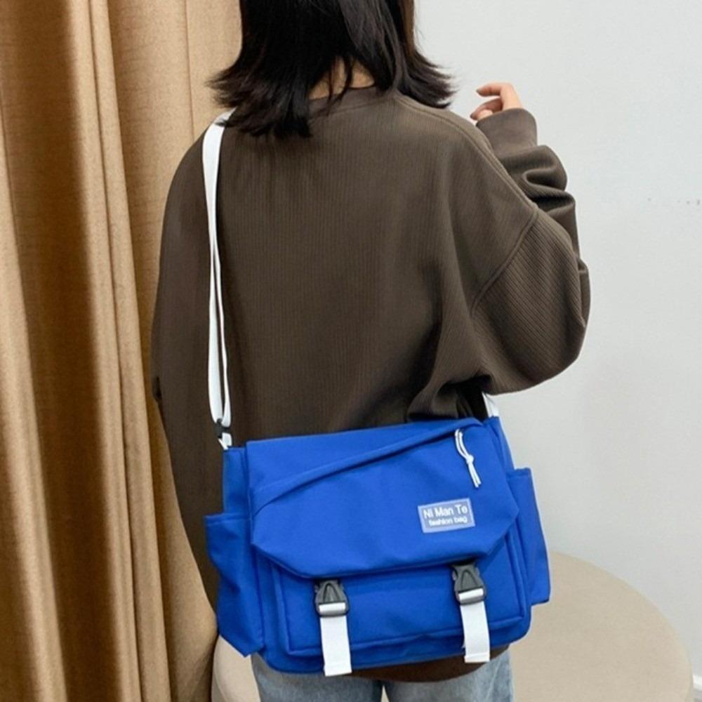 

Large Capacity Women Shoulder Bag Korean Style Mailman Bag Casual Crossbody Bag Women