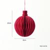 NUCHI Christmas Tree Ornaments: Origami Honeycomb Snowman Ball Pendants