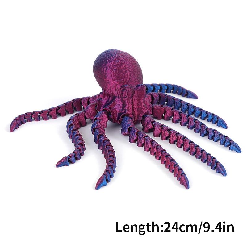 3D Printed Dragon Desk Accessorie Office Accessorie 3D Printed Snake Octopus Ornament Birthday Holiday Gifts Room Decor