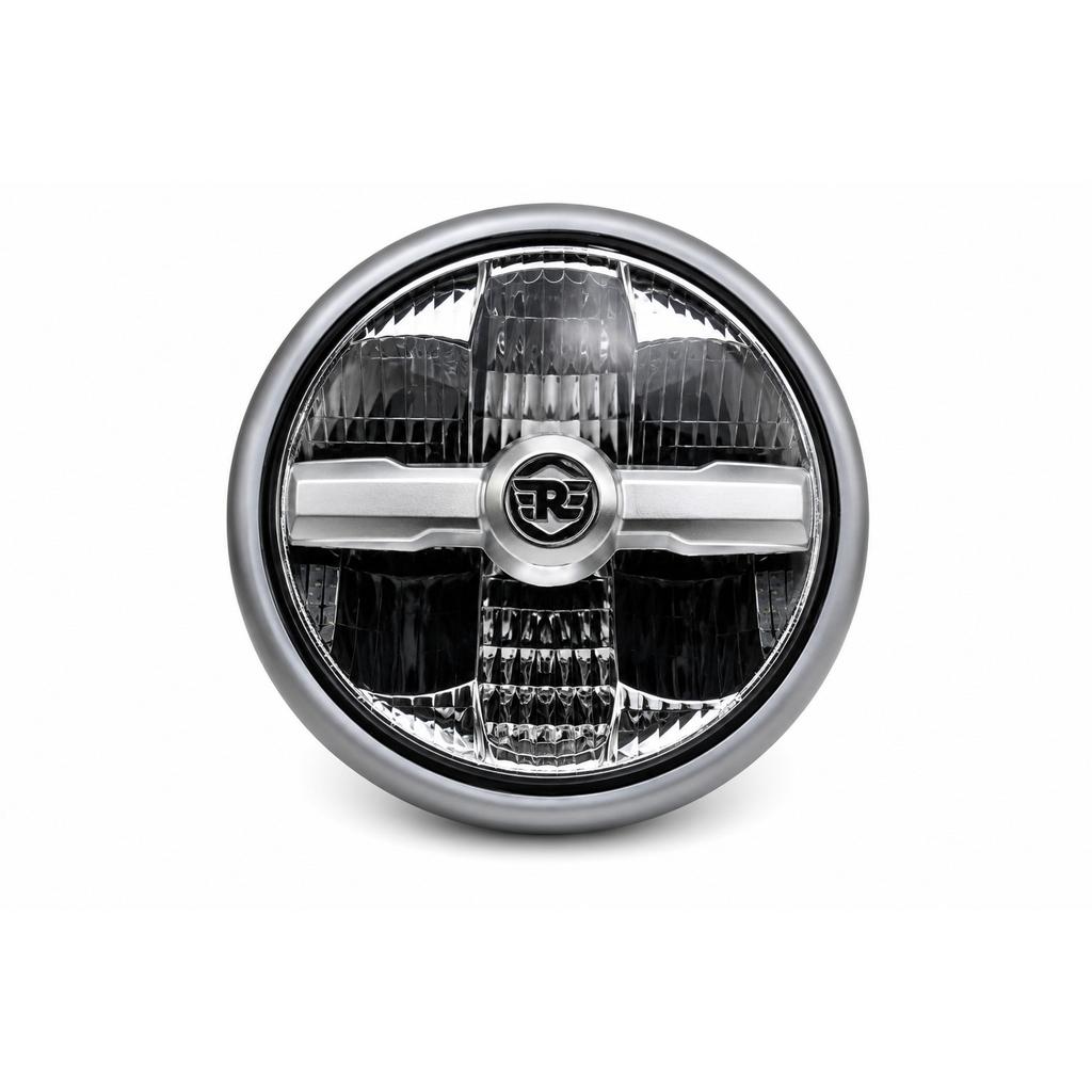 Royal Enfield " Super Meteor 650 Black & Silver Headlight Assy. With Blub"