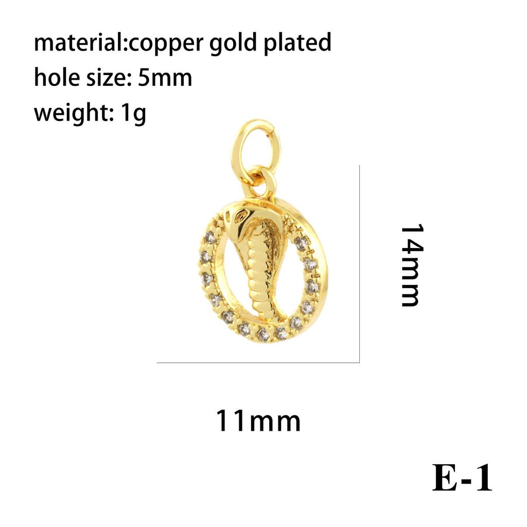 18K Gold-Plated Evil Eye Heart Zircon Pendant