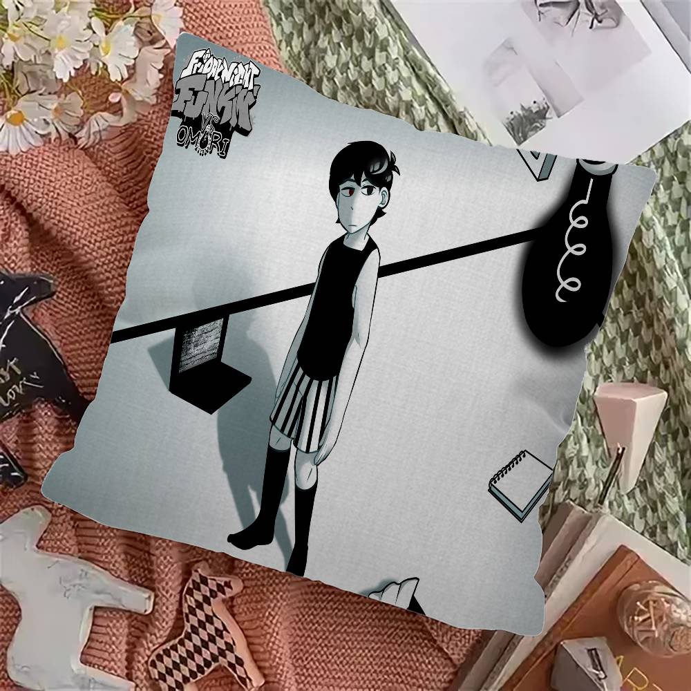 O-Omori Pillow Cover for Bedroom Room and Living Room Sofa Decorative Cushion Cover