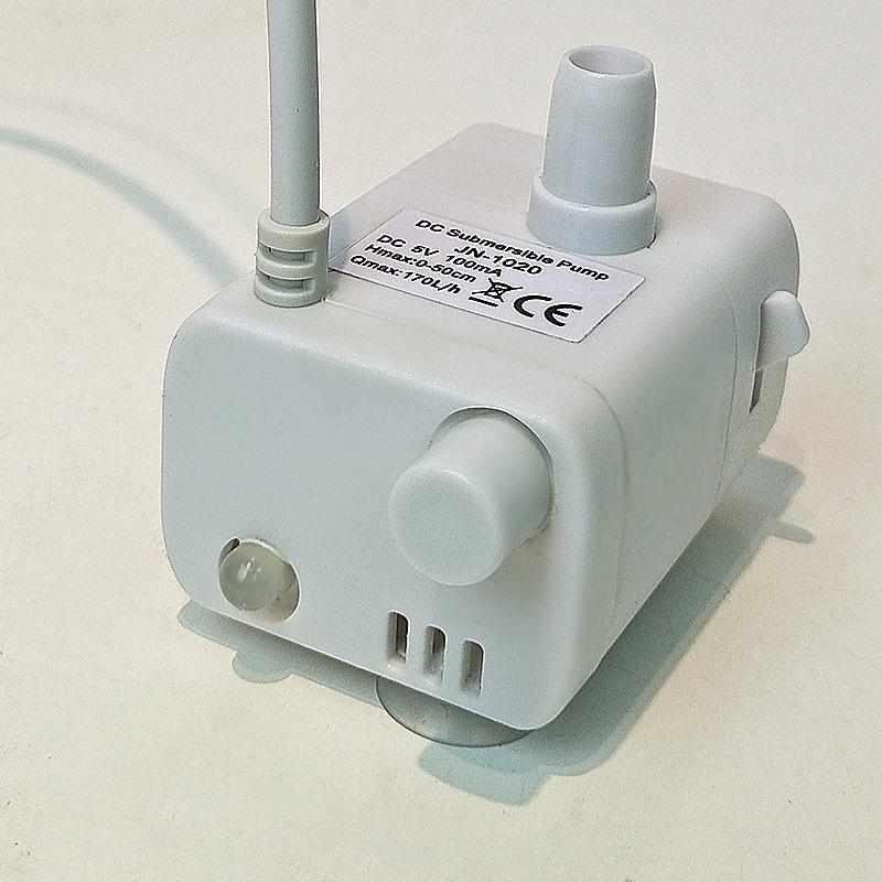 Anti-Trockenlauf Haustier-Trinkbrunnen mit Licht - 5V1A DC-Pumpe für Katzen