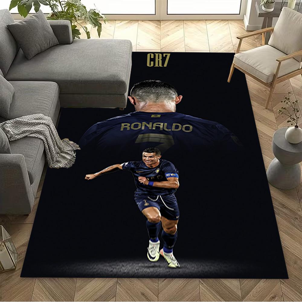 Football Legend Ronaldo Floor Mat Perfect for Outdoor Living Rooms Study Room Hallway Anti-slip Rug Decorate Offices Gift for Festivals