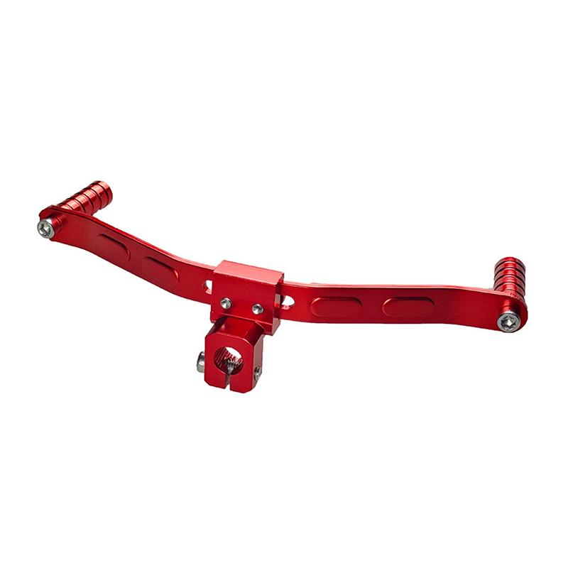 Universal Motorcycle Double-headed Gear Shift Lever Aluminum Alloy Footrest Pedal Shifter Retrofit Accessory