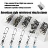 Ball Bearing Barrels Rolling Swivels Barrels Swivels Fishing Tackle Accessories Fishing Lure Hook Connector for Saltwater