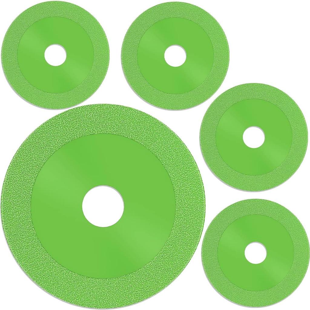 1/5Pcs Glass Cutting Disc 4 Inch Diamond Circular Saw Blade Wear Resistant Tile Cutting Wheel Angle Grinder Accessories for Jade Crystal Wine Bottle