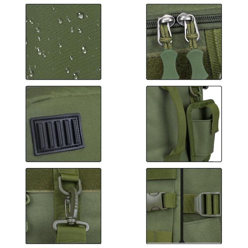 Fishing Backpack, Fishing Bag Fishing Tackle Backpack Fishing Rod Holder Bag Watertight Tackle Bag Shoulder Slings Bag