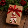 Handmade Wooden Ornaments for Holidays 12/24/36 Pcs Christmas Set, Red Green Striped Candy Cane Tree Country Style Decorations, Xmas Hanging
