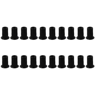 20Pcs Black Threaded Insert Nut M3 M4 M5 M6 M8 M10 M12 Flat Head High Quality Rivet Nuts